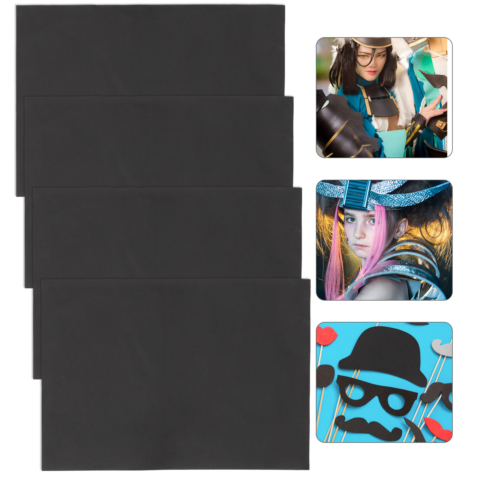 Cosplay Prop Foam - 4 peças de placas de espuma