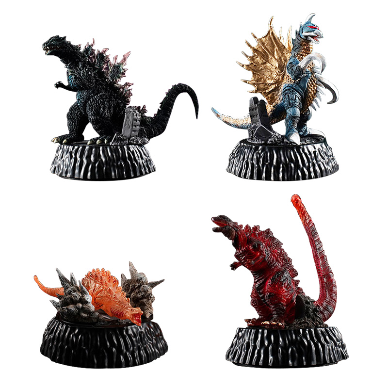 Kotobukiya Bishoujo - Bandai 4 pçs gashapon godzilla monstro
