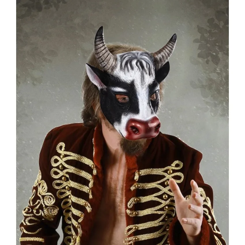 Cosplay Prop Foam - Máscara de cabeça de vaca animal