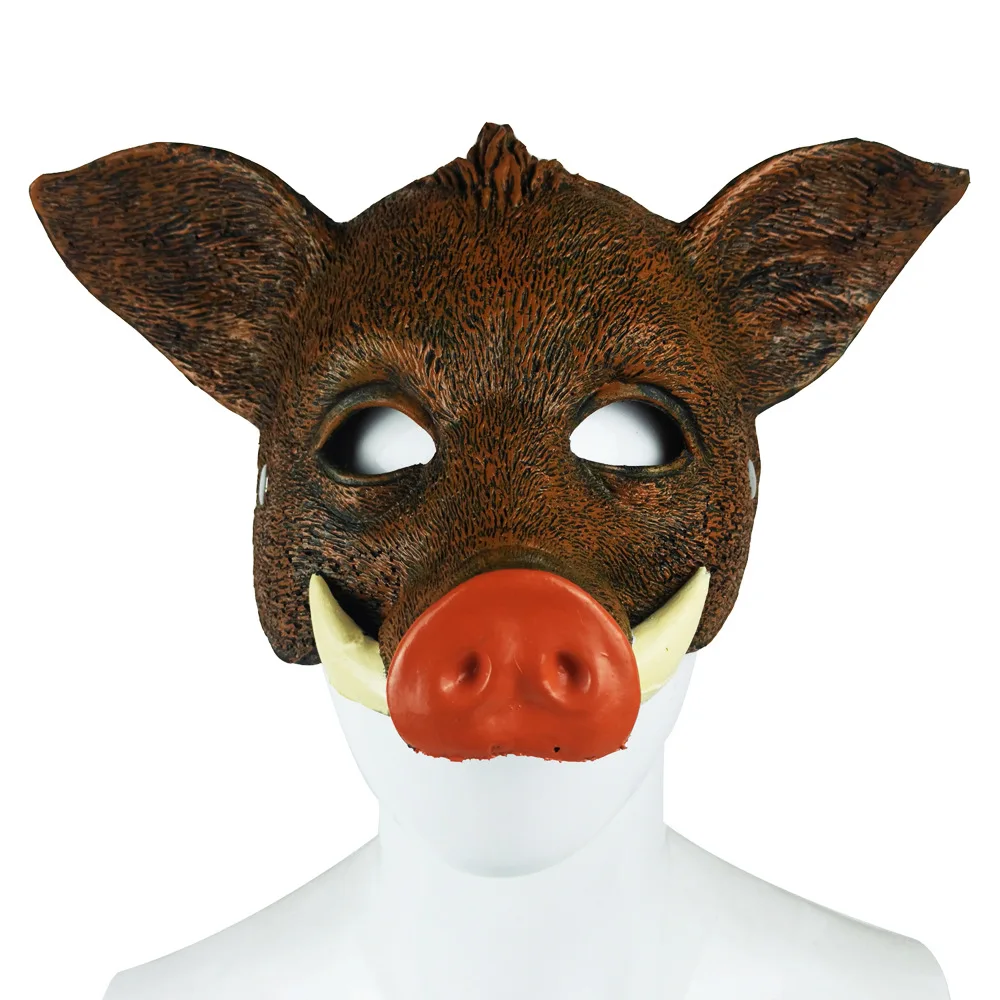 Cosplay Prop Foam - Máscara facial de porco selvagem 3D