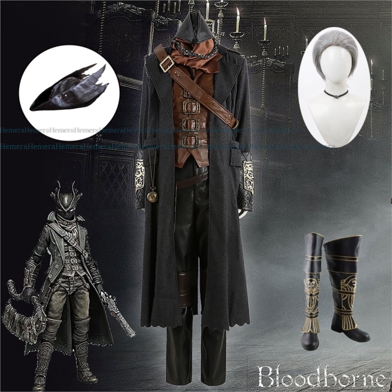 Cos anime jogos papéis Gehrman - Bloodborne Cosplay Prop avaliação e preço