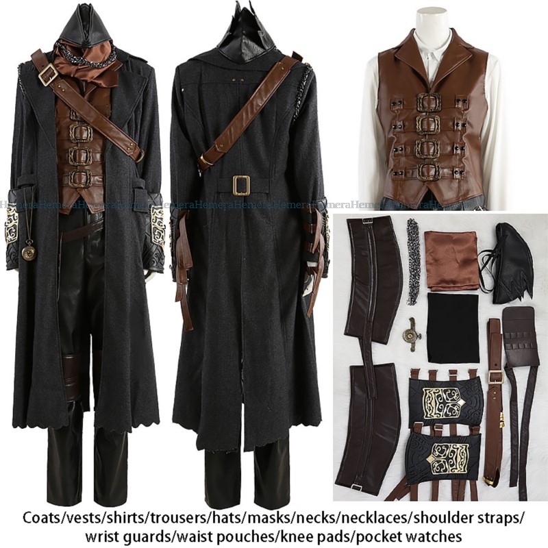 Cos anime jogos papéis Gehrman - Bloodborne Cosplay Prop avaliação e preço