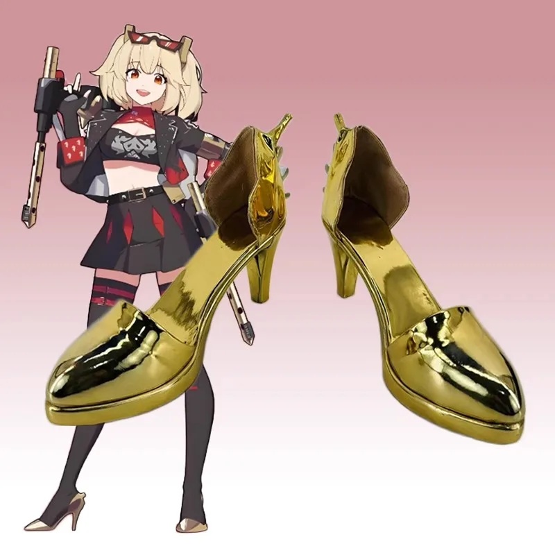 w,3;r'5.b\6/Sapatos de salto a - Burnice Cosplay Prop avaliação e preço