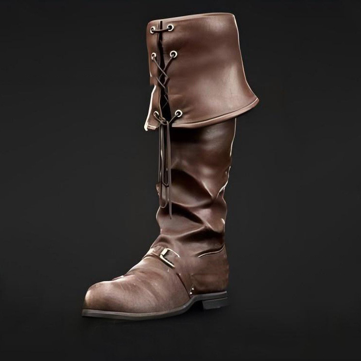 Botas Masculinas de Couro Sint - Bloodborne Cosplay Prop avaliação e preço