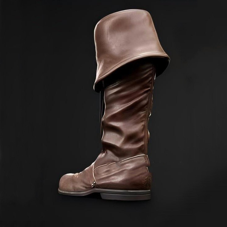 Botas Masculinas de Couro Sint - Bloodborne Cosplay Prop avaliação e preço