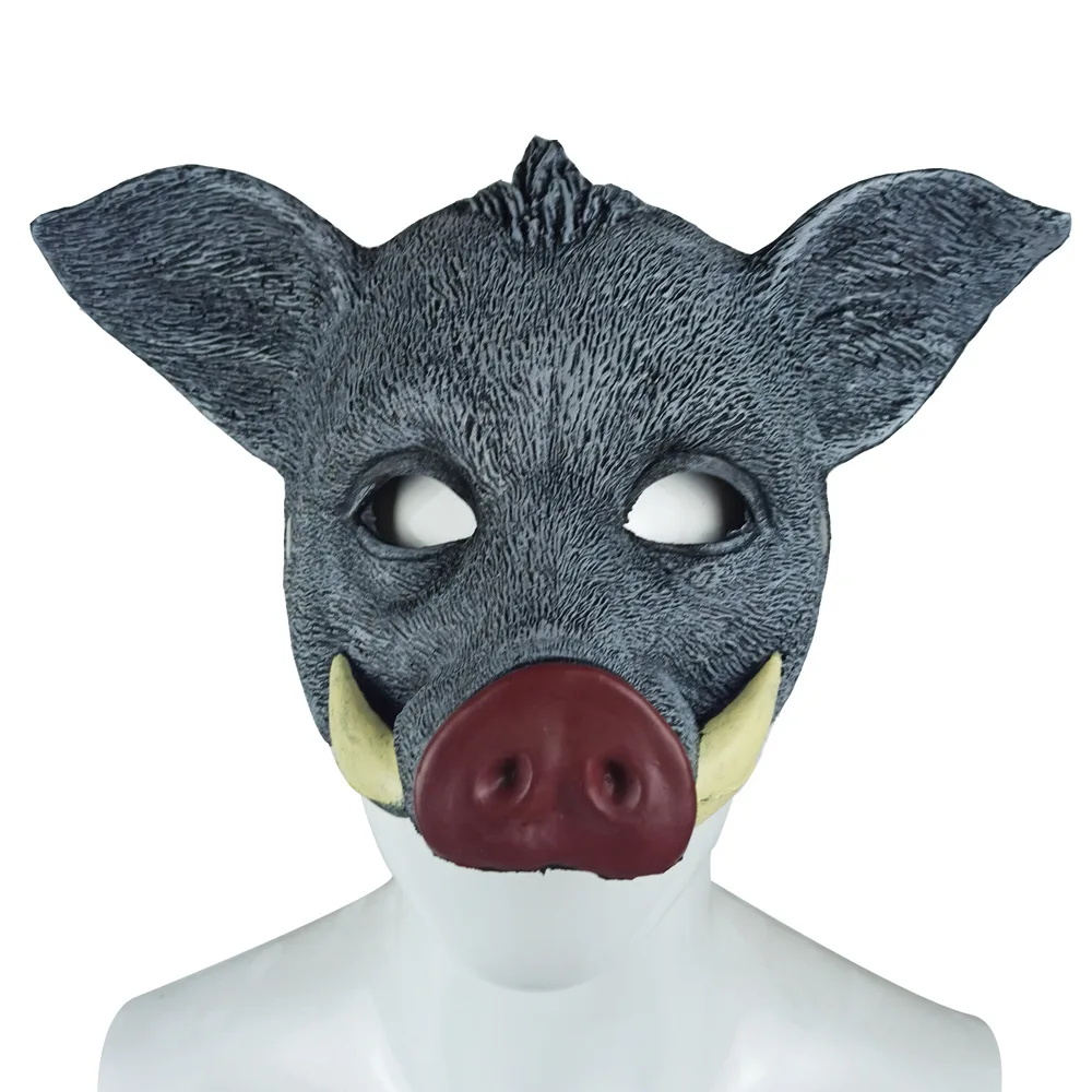 Máscara facial de porco selvag - Cosplay Prop Foam avaliação e preço
