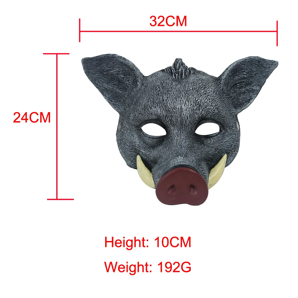 Máscara facial de porco selvag - Cosplay Prop Foam avaliação e preço