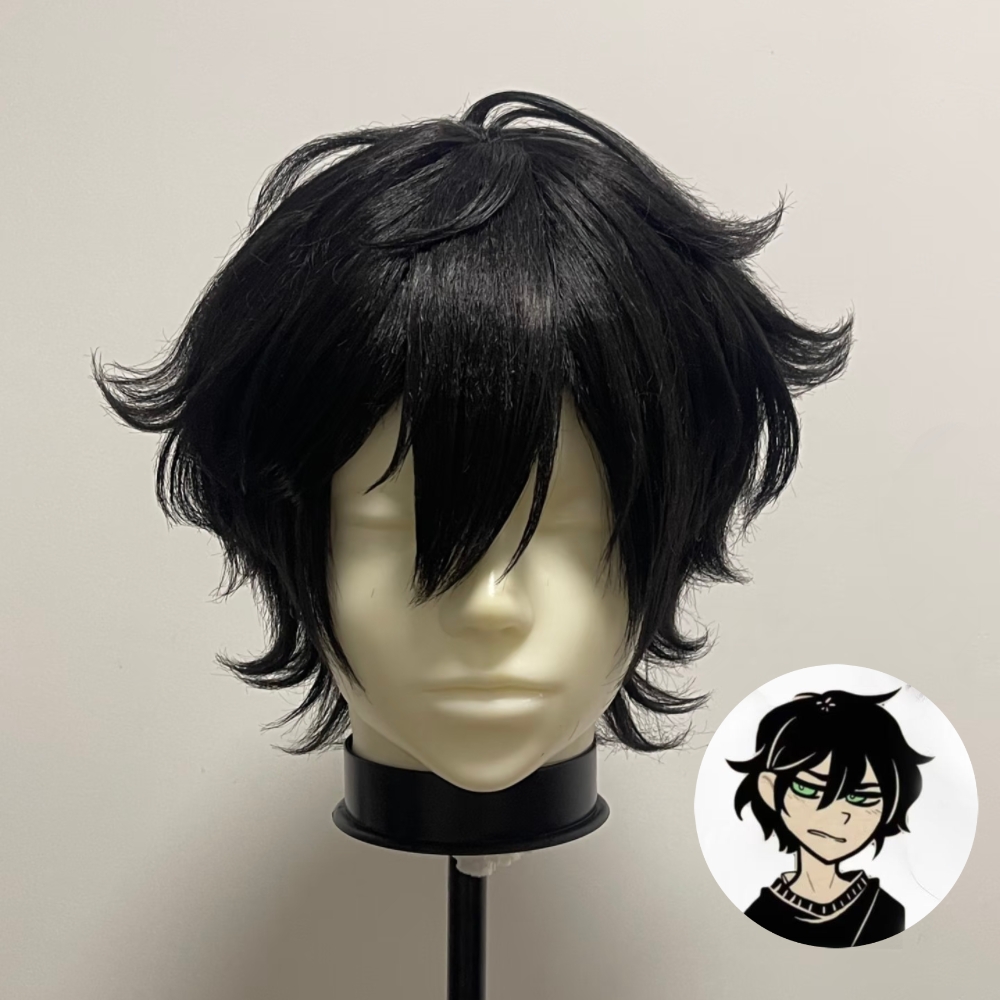Peruca de cosplay Andrew, cabe - Wig Fiber Net avaliação e preço